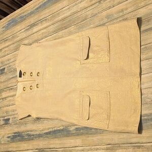 J. Crew Metallic Linen Shift Dress